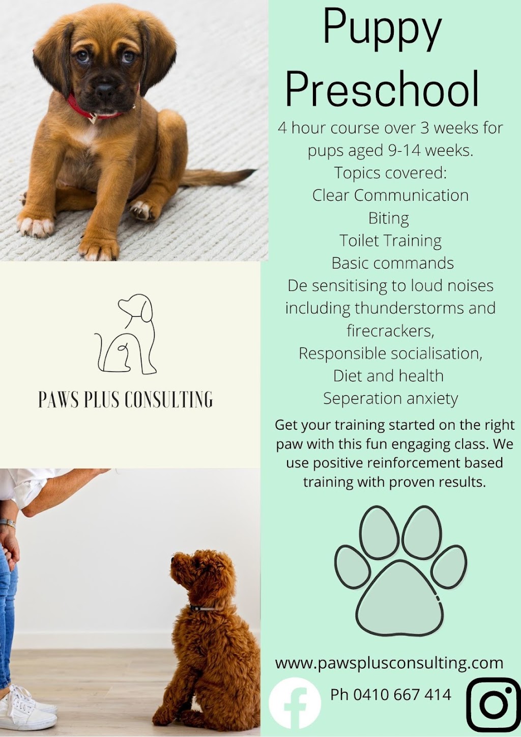 Paws Plus Consulting |  | Drake Ave, Caringbah NSW 2229, Australia | 0410667414 OR +61 410 667 414