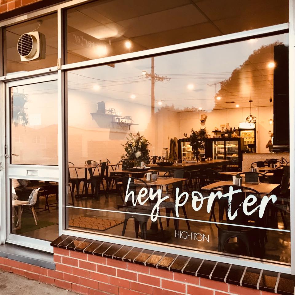 Hey Porter | cafe | 22 Porter Ave, Highton VIC 3216, Australia | 0342109884 OR +61 3 4210 9884
