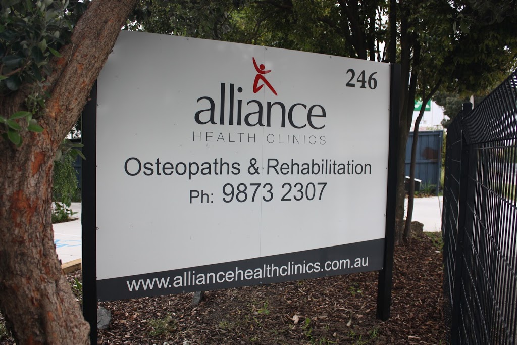 Alliance Health Clinics | health | 246 Mitcham Rd, Mitcham VIC 3132, Australia | 0398732307 OR +61 3 9873 2307