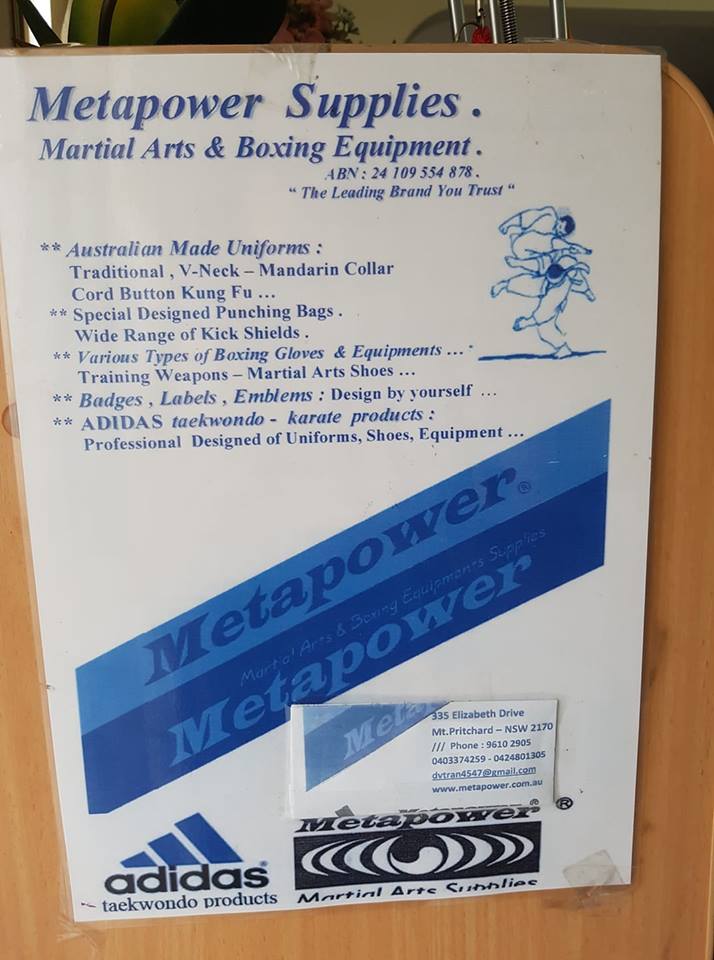 Metapower Martial Arts & Boxing Equipment | 335 Elizabeth Dr, Mount Pritchard NSW 2170, Australia | Phone: (02) 9610 2905