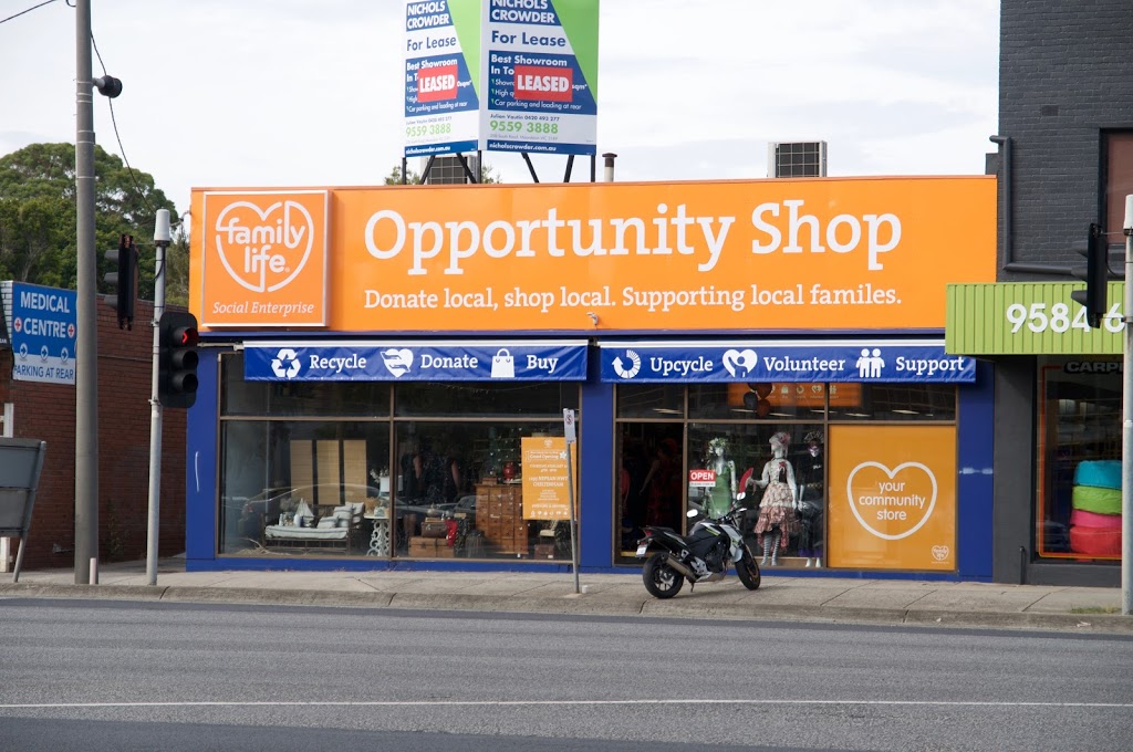 Family Life Cheltenham Opportunity Shop on Nepean Highway (1297 Nepean Hwy) Opening Hours