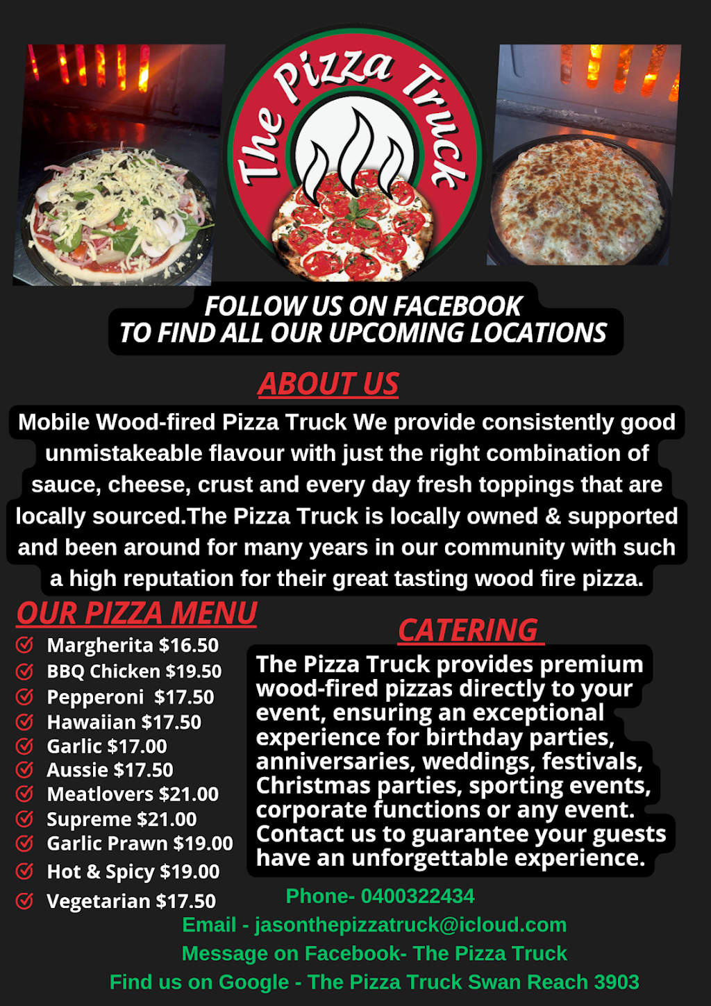 The Pizza Truck | Princes Hwy, Swan Reach VIC 3903, Australia | Phone: 0400 322 434