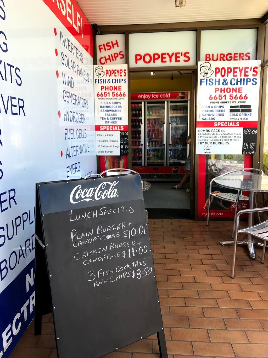Popeyes Fish & Chips | restaurant | 150 Pacific Hwy, Coffs Harbour NSW 2450, Australia | 0266515666 OR +61 2 6651 5666