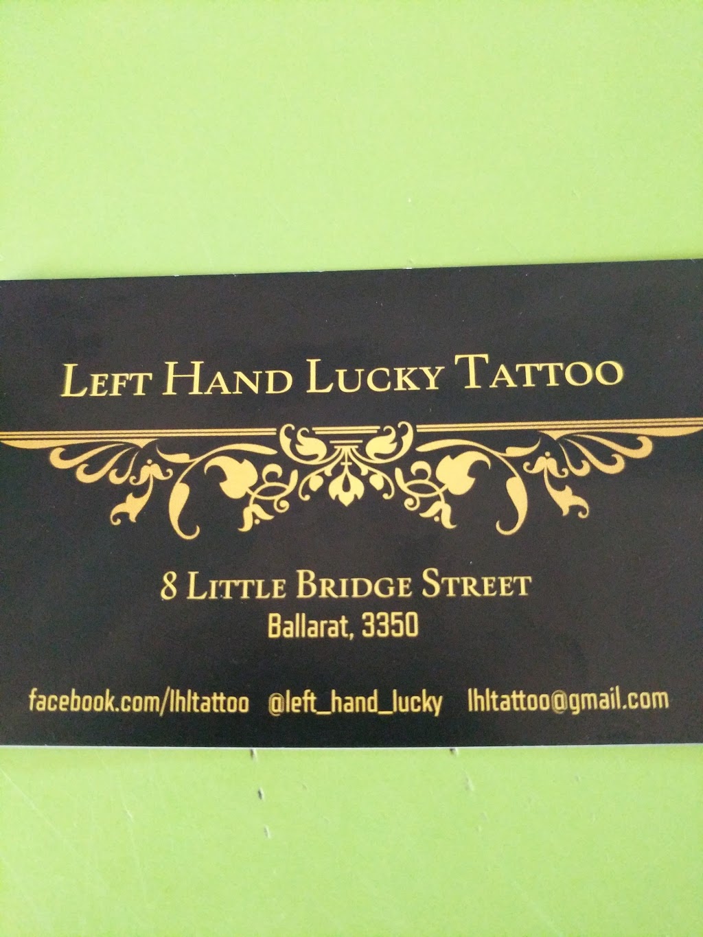 Left Hand Lucky Tattoo | 8 Little Bridge St, Ballarat Central VIC 3350, Australia