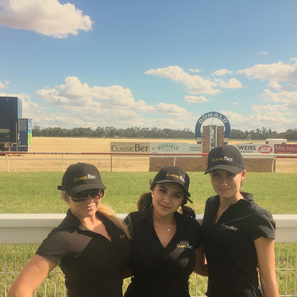 Donald Racecourse |  | 990 Jeffcott Rd, Donald VIC 3480, Australia | 0353585288 OR +61 3 5358 5288