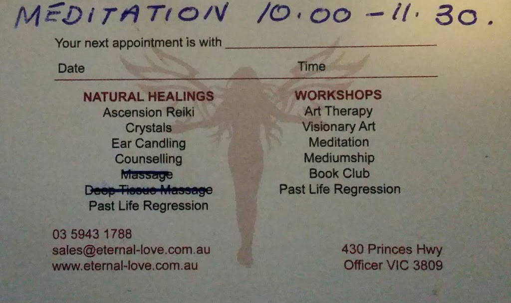 Eternal Love | health | 3/430 Princes Hwy, Officer VIC 3809, Australia | 0359431788 OR +61 3 5943 1788