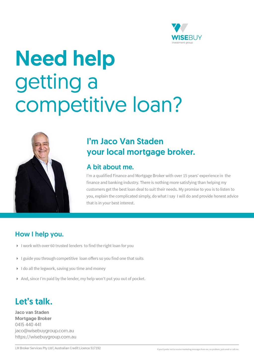 Jaco van Staden - Mortgage and Finance Broker | 197 Fishing Point Rd, Fishing Point NSW 2283, Australia | Phone: 0415 440 441