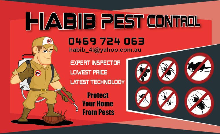 Habib Pest Control | home goods store | 35 Keshava Grove, Dandenong VIC 3175, Australia | 0469724063 OR +61 469 724 063