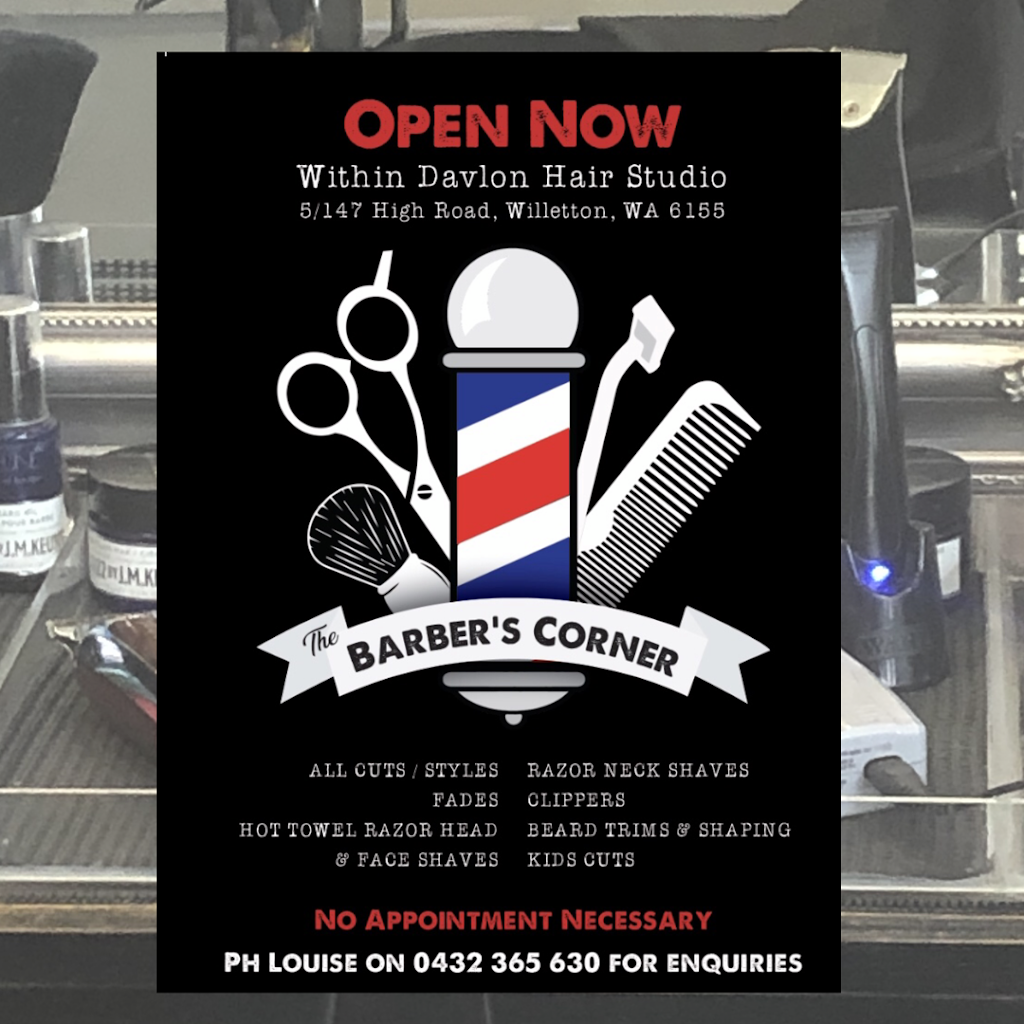 The Barbers Corner | 5/147 High Rd, Willetton WA 6155, Australia | Phone: 0432 365 630