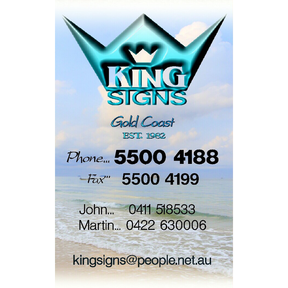 King Signs | store | 4 Sugargum Ct, Molendinar QLD 4214, Australia | 0755004188 OR +61 7 5500 4188
