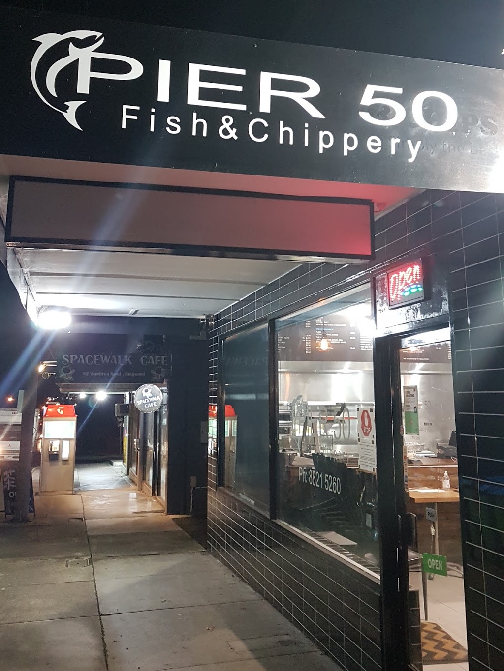 Pier 50 Fish & Chippery | meal takeaway | 50 Wantirna Rd, Ringwood VIC 3134, Australia | 0388215260 OR +61 3 8821 5260