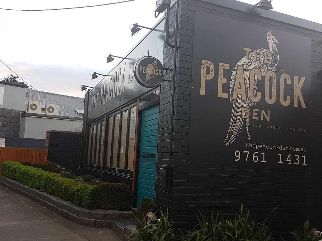 The Peacock Den | restaurant | 381 Forest Rd, The Basin VIC 3154, Australia | 0397611431 OR +61 3 9761 1431