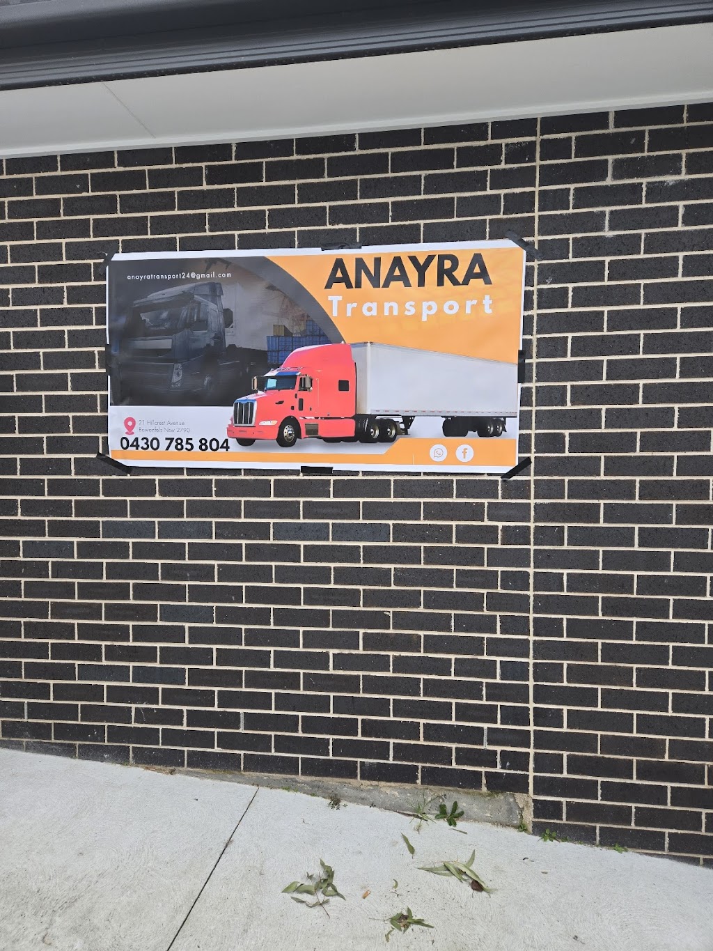Anayra Transport Pty Ltd. | 21 Hillcrest Ave, Bowenfels NSW 2790, Australia | Phone: 0430 785 804