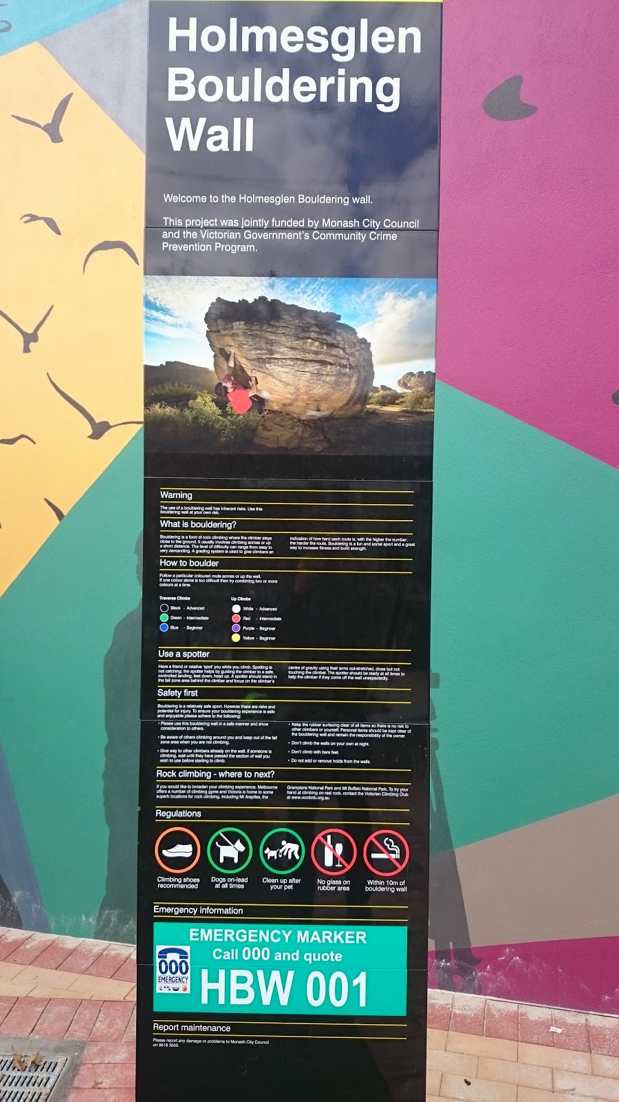 Holmesglen Bouldering Wall | gym | Waverley Rail Trail, Chadstone VIC 3148, Australia