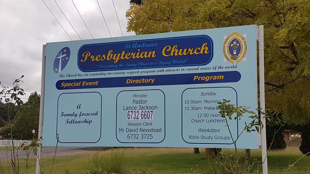 Saint Andrews Presbyterian Church | church | Heron St, Glen Innes NSW 2370, Australia | 0267323725 OR +61 2 6732 3725