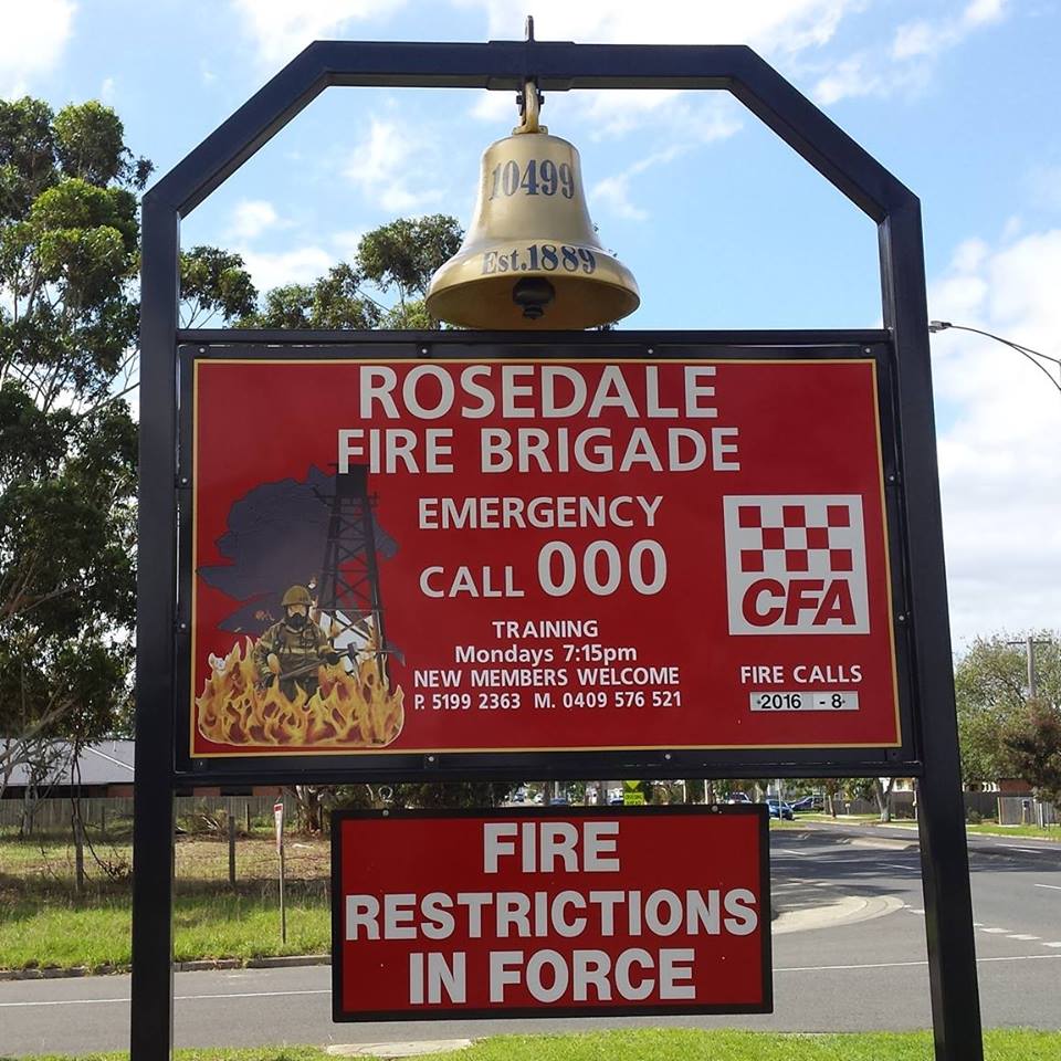 Rosedale Fire Station CFA | fire station | 29 MacKay St, Rosedale VIC 3847, Australia