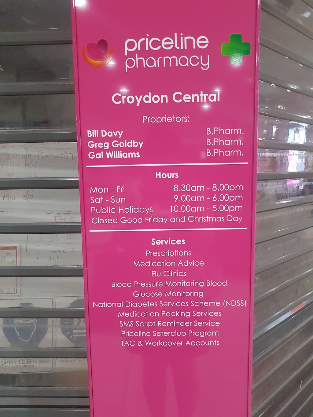 Priceline Pharmacy Croydon Central | Shop 20 Croydon Central, 5 Kent Ave, Croydon VIC 3136, Australia | Phone: (03) 9725 8895