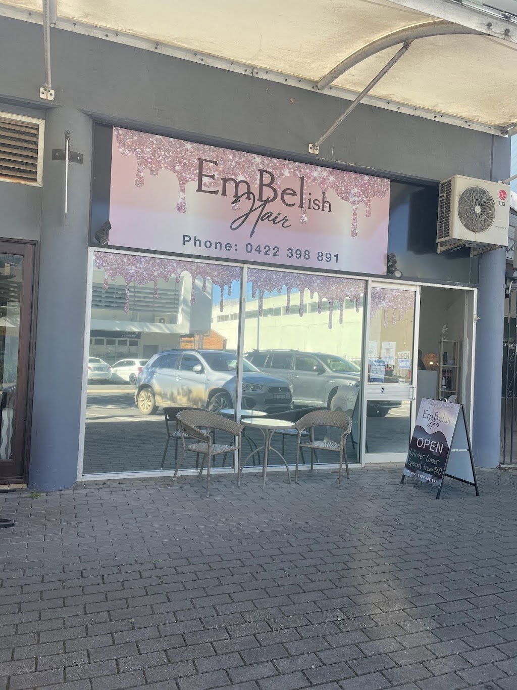 EmBelish Hair | 2/6-14 Clarence St, Port Macquarie NSW 2444, Australia | Phone: 0422 398 891
