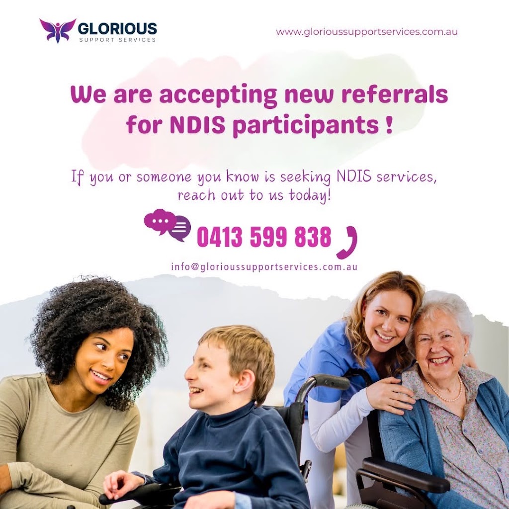 Glorious Disability Support Services | 48 Charming Lp, Officer VIC 3809, Australia | Phone: 0413 599 838
