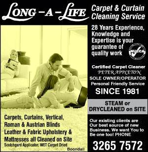 Long-A-Life Carpet & Curtain Cleaning Service | laundry | 15 Farrell Pl, Boondall QLD 4034, Australia | 0448480336 OR +61 448 480 336