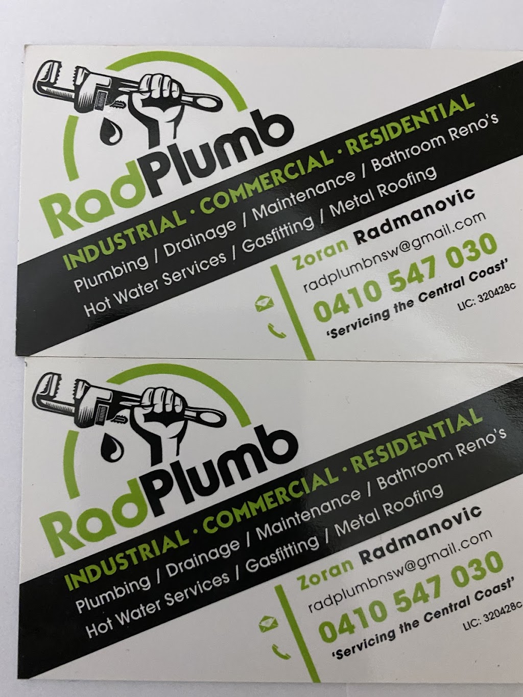 Radplumb pty ltd | plumber | 29 Lumeah Ave, Wamberal NSW 2260, Australia | 0410547030 OR +61 410 547 030