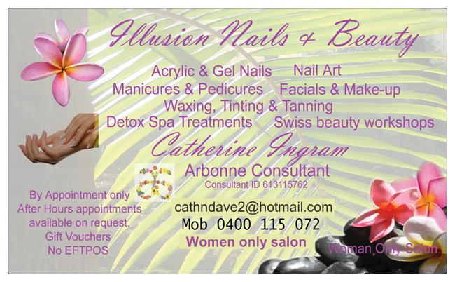 Illusion Nails & Beauty | beauty salon | 11 Glenduart Grove, Moruya NSW 2537, Australia | 0400115072 OR +61 400 115 072