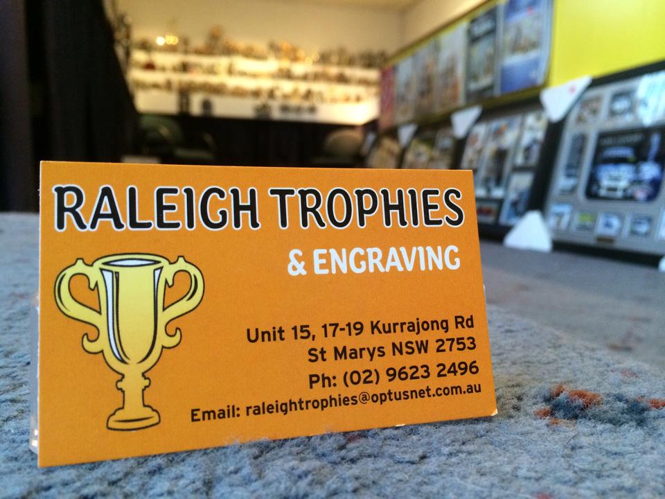 Raleigh Trophies | store | 15/17-19 Kurrajong Rd, North St Marys NSW 2760, Australia | 0296232496 OR +61 2 9623 2496