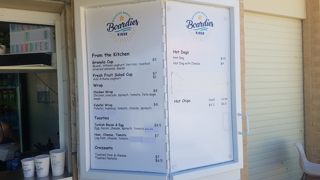 Boardies Kiosk | cafe | 11 Oceanside Promenade, Mullaloo WA 6027, Australia