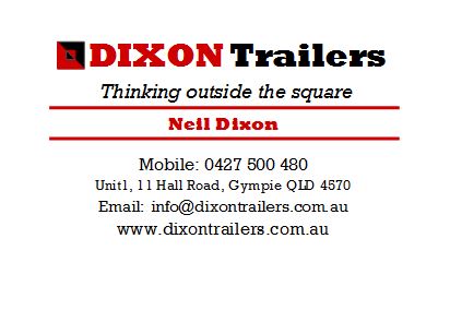 Dixon Trailers | 1/11 Hall Rd, Glanmire QLD 4570, Australia | Phone: 0427 500 480