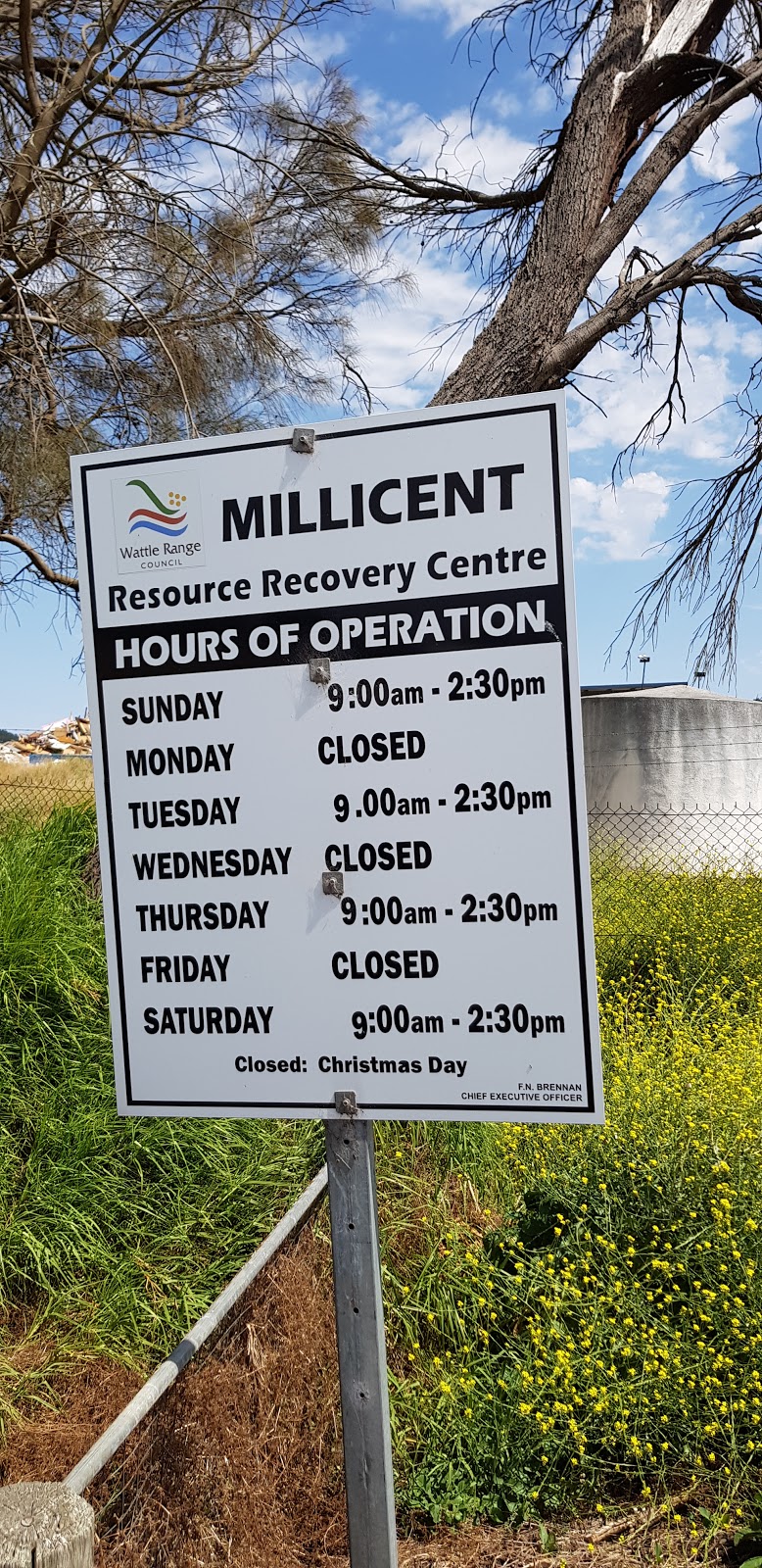 Millicent Resource Recovery Centre |  | 61 Saleyards Rd, Millicent SA 5280, Australia | 0887330900 OR +61 8 8733 0900