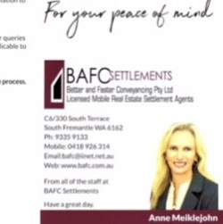 BAFC Settlements | lawyer | C6/330 South Terrace, South Fremantle WA 6162, Australia | 0893359133 OR +61 8 9335 9133