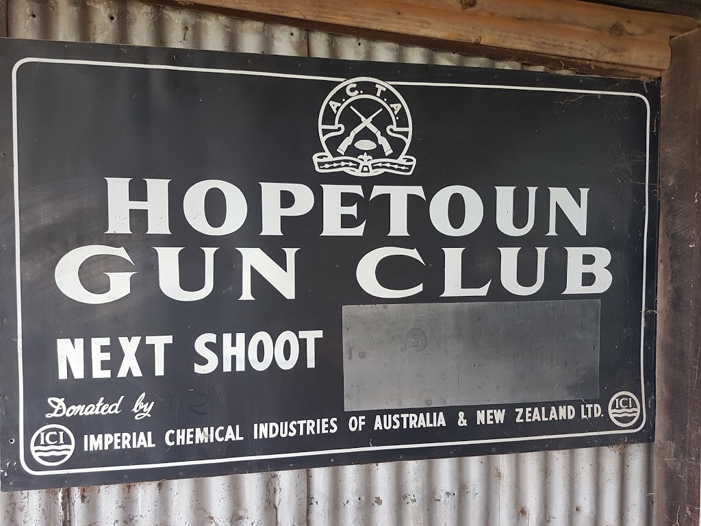 Hopetoun Gun Club |  | 6528 Henty Hwy, Hopetoun VIC 3396, Australia | 0437958106 OR +61 437 958 106