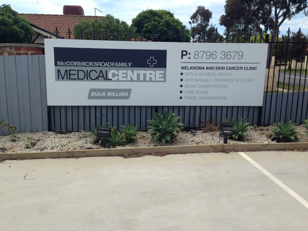 McCormicks Road Medical Centre | 21 McCormicks Rd, Carrum Downs VIC 3201, Australia | Phone: (03) 8796 3679