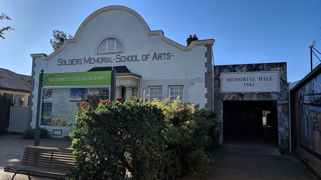 ARDLETHAN SOLDIERS MEMORIAL SCHOOL OF ARTS AND MEMORIAL HALL | school | 46 Ariah St, Ardlethan NSW 2665, Australia | 0269882055 OR +61 2 6988 2055