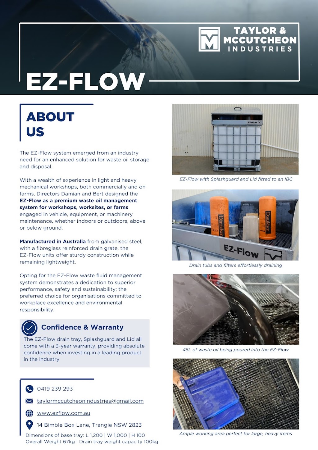 Taylor & McCutcheon Industries | 14 Bimble Box Ln, Trangie NSW 2823, Australia | Phone: 0419 239 293