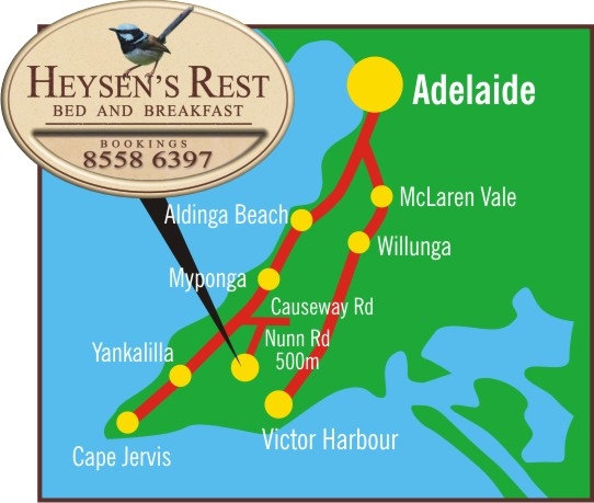 Heysens Rest Bed & Breakfast | lodging | 45 Nunn Rd, Myponga SA 5202, Australia | 0885586397 OR +61 8 8558 6397