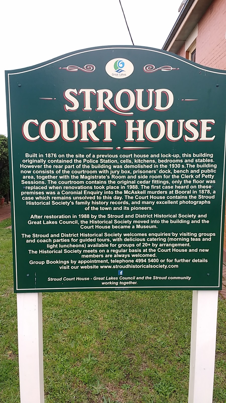 Stroud Court House | Stroud NSW 2425, Australia | Phone: (02) 4994 5400