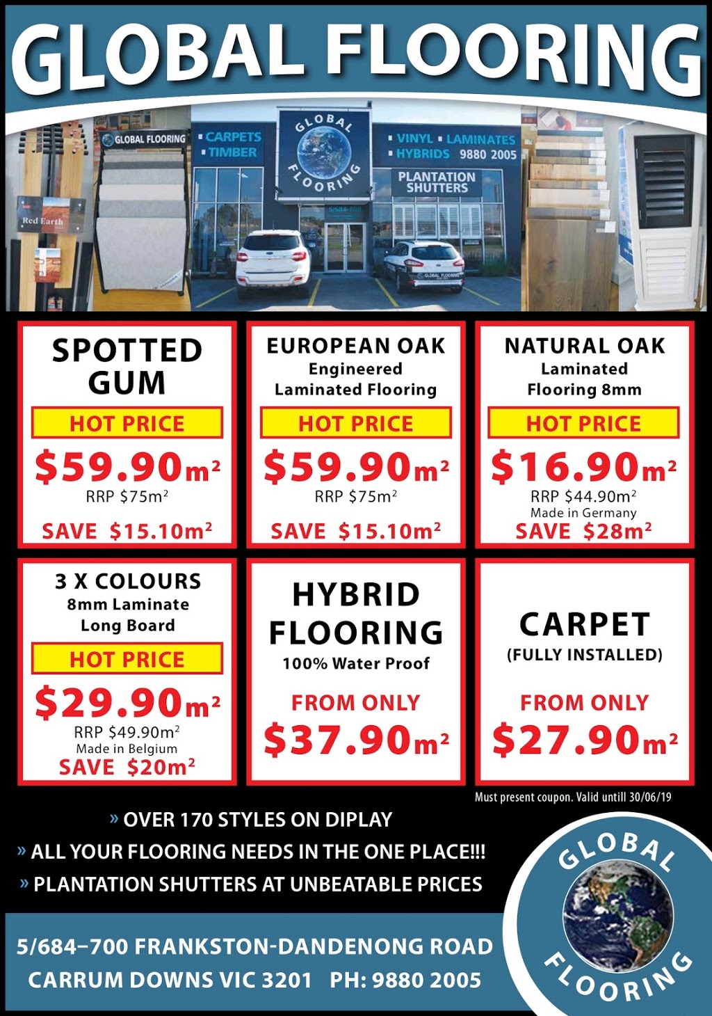 Global Flooring | home goods store | 5/ 700 Frankston Dandenong Road Carrum Downs, Melbourne VIC 3201, Australia | 0398802005 OR +61 3 9880 2005