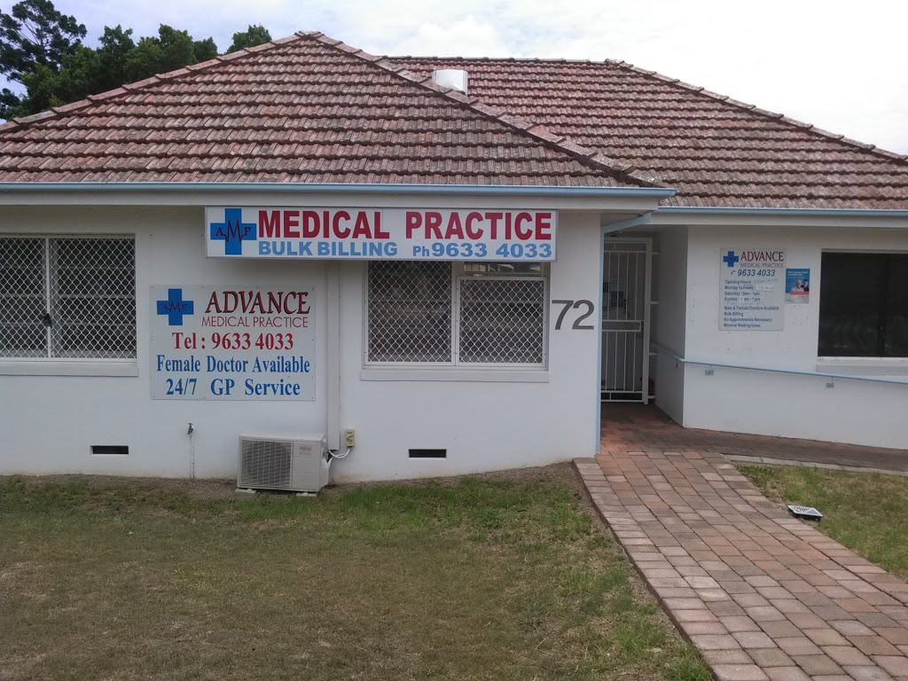 Advance Medical Practice Westmead | doctor | 72 Hawkesbury Rd, Westmead NSW 2145, Australia | 0296334033 OR +61 2 9633 4033