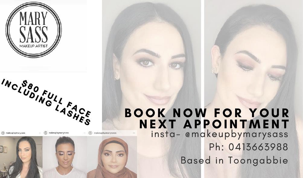 Makeup By Mary Sass |  | 266 Metella Rd, Toongabbie NSW 2146, Australia | 0413663988 OR +61 413 663 988