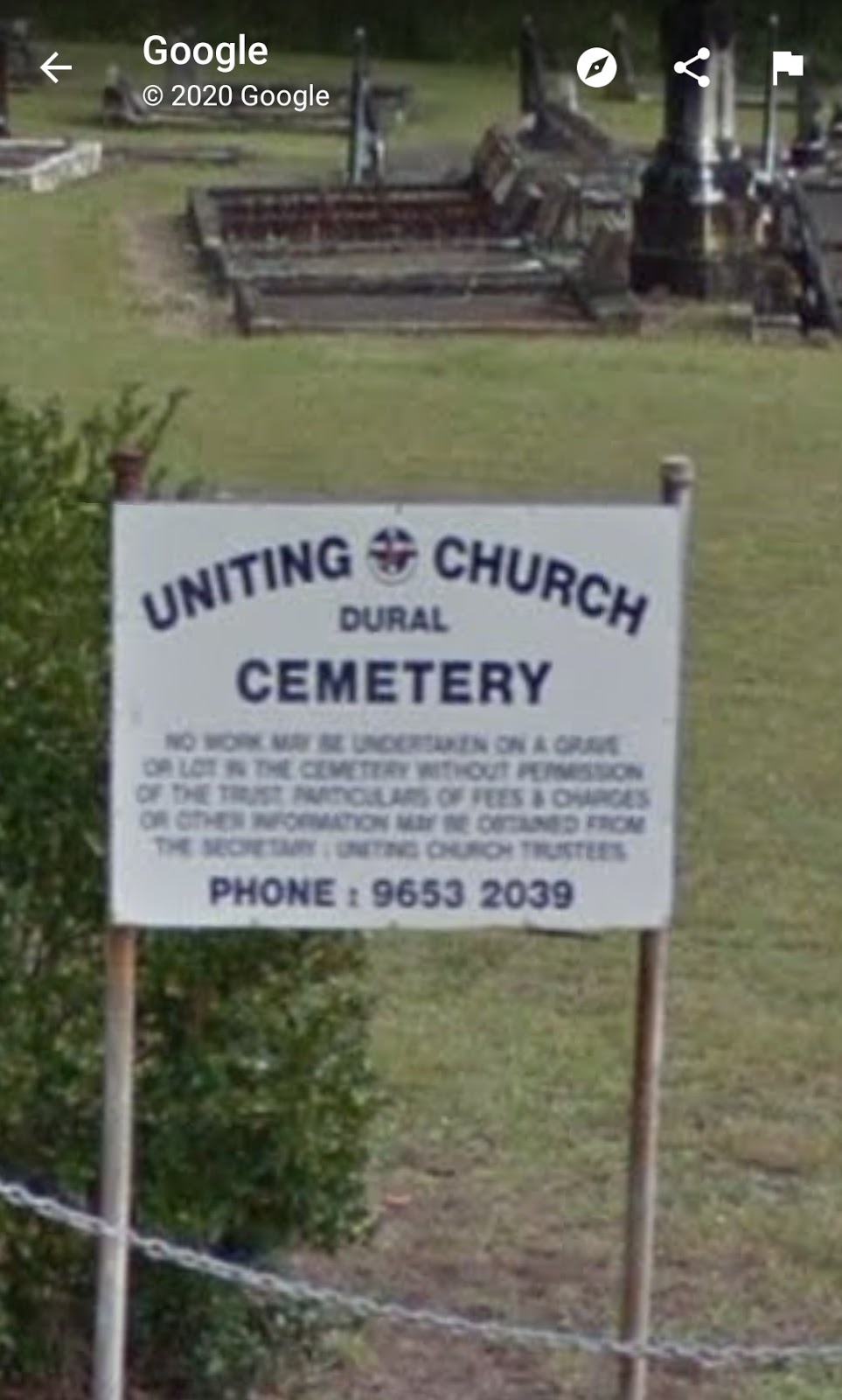 Dural Uniting Church Cemetery | cemetery | Dural NSW 2158, Australia | 0296532039 OR +61 2 9653 2039