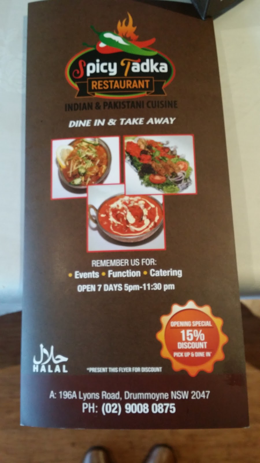 Spicy Tadka Indian and Pakistani Restaurant | restaurant | 196A Lyons Rd, Drummoyne NSW 2047, Australia | 0290080875 OR +61 2 9008 0875