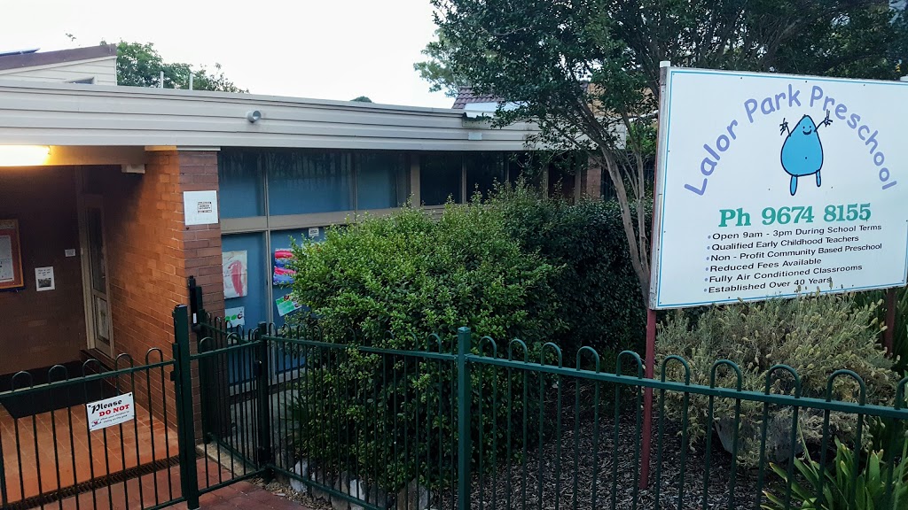 Lalor Park Preschool | school | 1 Parkside Dr, Lalor Park NSW 2147, Australia | 0296748155 OR +61 2 9674 8155