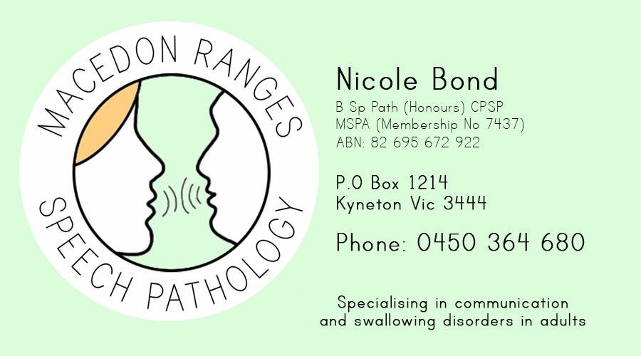 Macedon Ranges Speech Pathology | 163 Mollison St, Kyneton VIC 3444, Australia | Phone: 0450 364 680