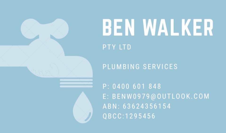 Ben Walker Plumbing & Drainage | 16 Duranta St, Bellbowrie QLD 4070, Australia | Phone: 0400 601 848
