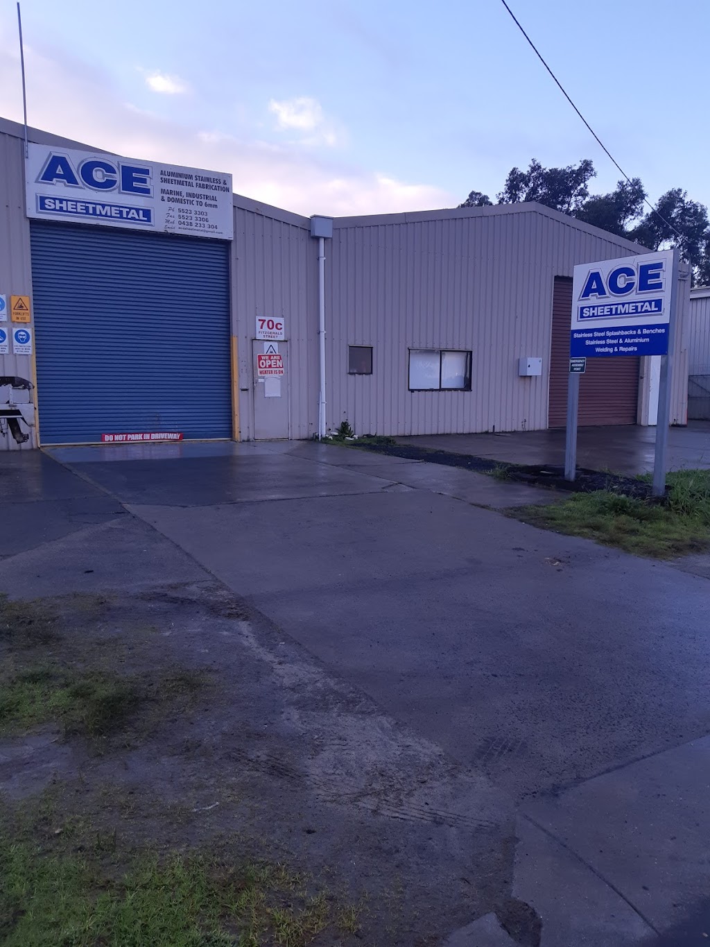 Ace Sheetmetal | 70C Fitzgerald St, Portland VIC 3305, Australia | Phone: 0438 233 304