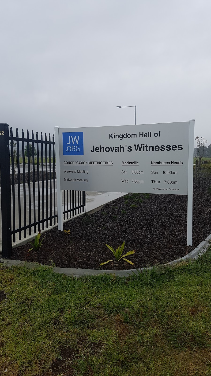 Kingdom Hall of Jehovahs Witnesses | church | 22 Dudley St, Macksville NSW 2447, Australia