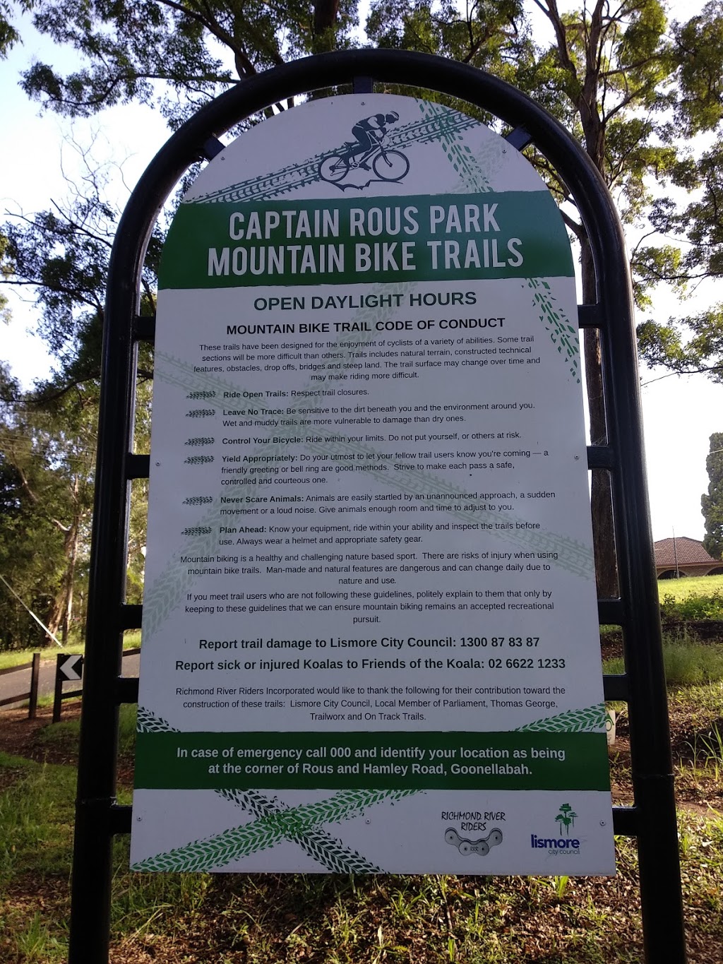 Captain Rous Park Mountain Bike Trails |  | 2 Hamley Rd, Goonellabah NSW 2480, Australia | 0407004252 OR +61 407 004 252