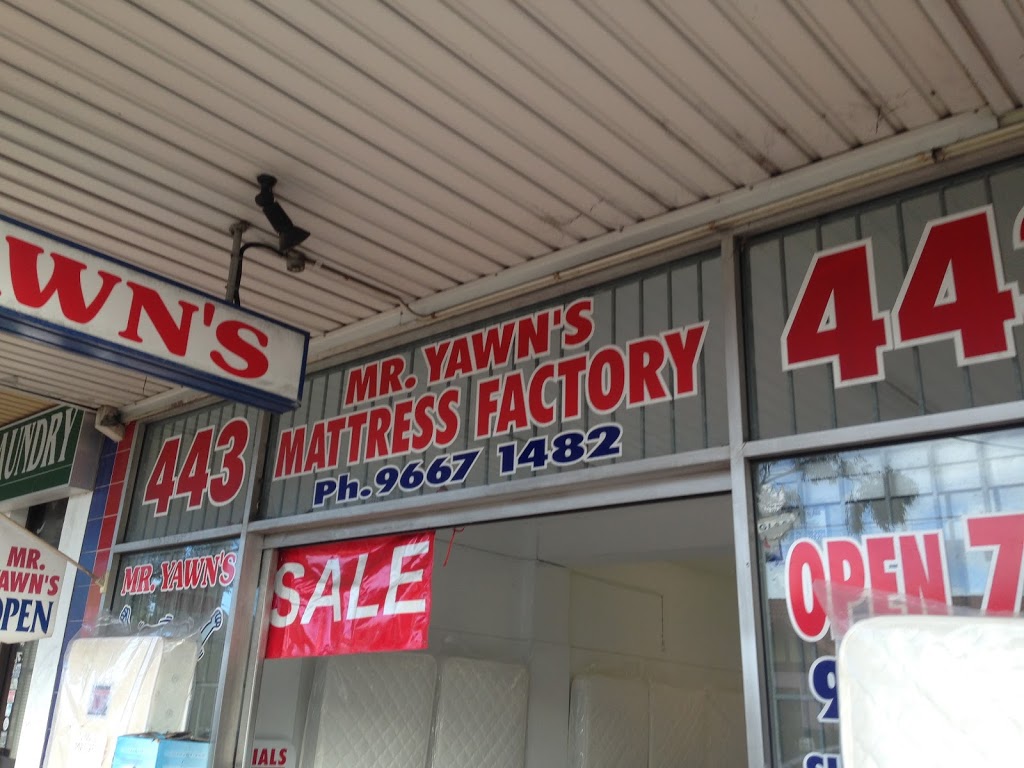 Mr Yawns Mattress Factory | furniture store | 443 Gardeners Rd, Rosebery NSW 2018, Australia | 0418448379 OR +61 418 448 379