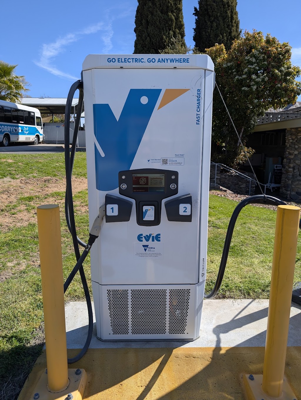 Evie Charging Station | 19 Hanson St, Corryong VIC 3707, Australia | Phone: 1300 463 843